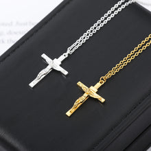 Load image into Gallery viewer, Stainless Steel Jesus Cross Necklace
