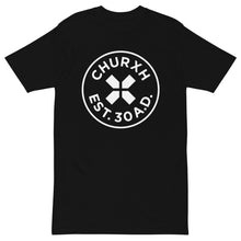 Load image into Gallery viewer, Churxh Est. 30 A.D. Oversized Black Tee

