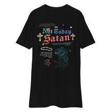Load image into Gallery viewer, Not Today Satan Black Tee
